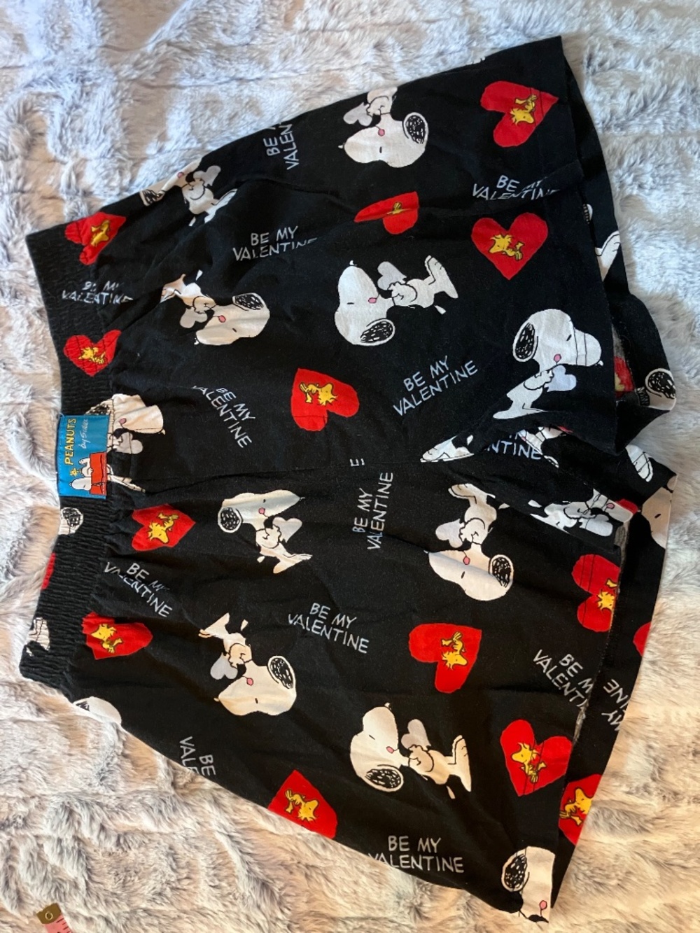 "Be My Valentine" Snoopy and Woodstock Boxers *RUNS SMALL*